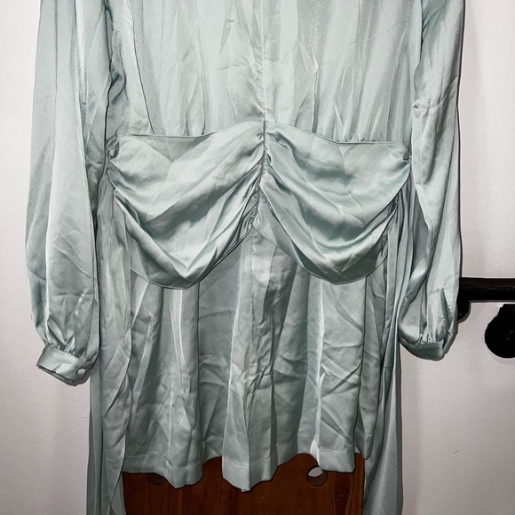 BCBG Fringe Tie Romper in Harbor - Picture 9 of 12